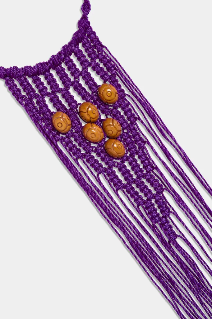 COLLAR TEJIDO VIOLETA