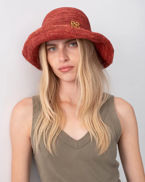 MONOGRAM-EMBELLISHED BUCKET HAT