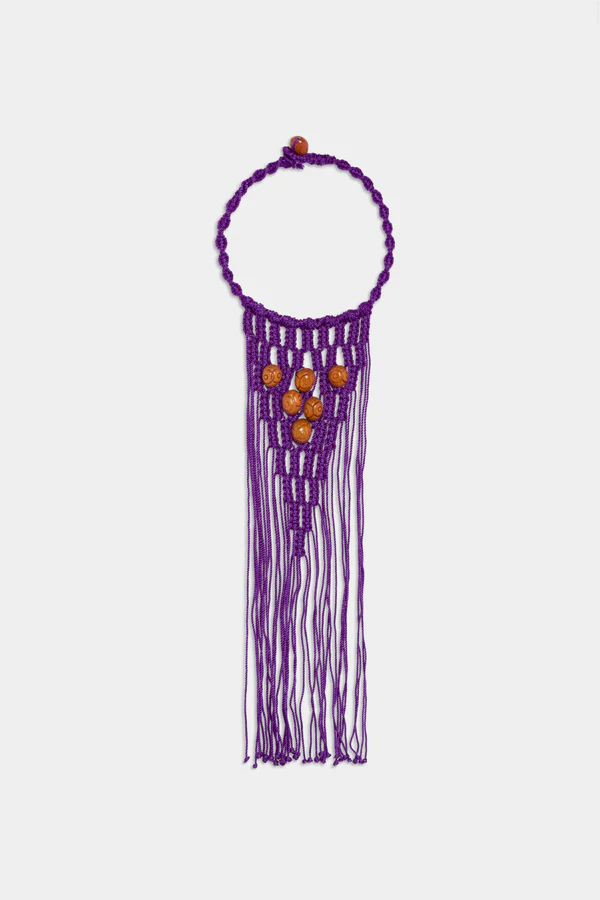 COLLAR TEJIDO VIOLETA