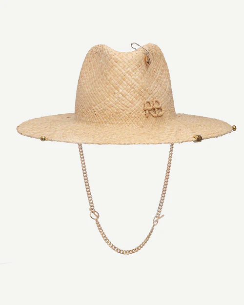CHAIN STRAP FEDORA HAT
