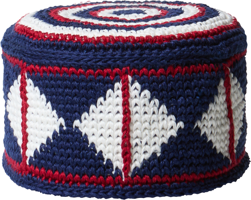 [HPA2649] GORRO ROMBOS BLANCOS