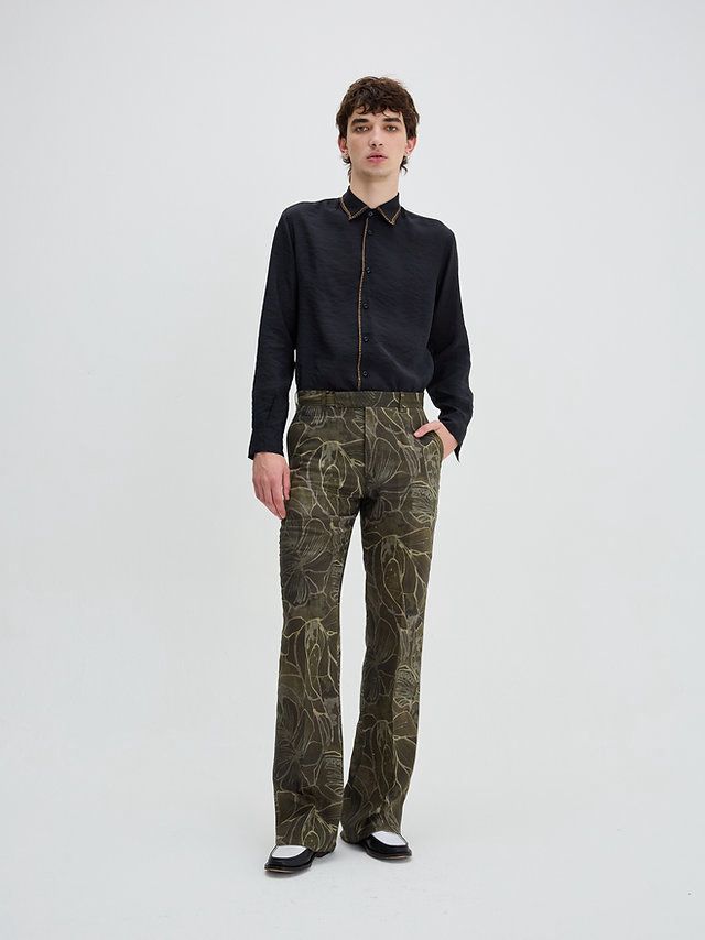 [HC2625] FOREST TAILORED TROUSERS