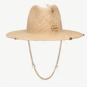 CHAIN STRAP FEDORA HAT