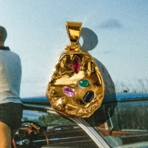 DIJE CHAPITA M - 4 PIEDRAS