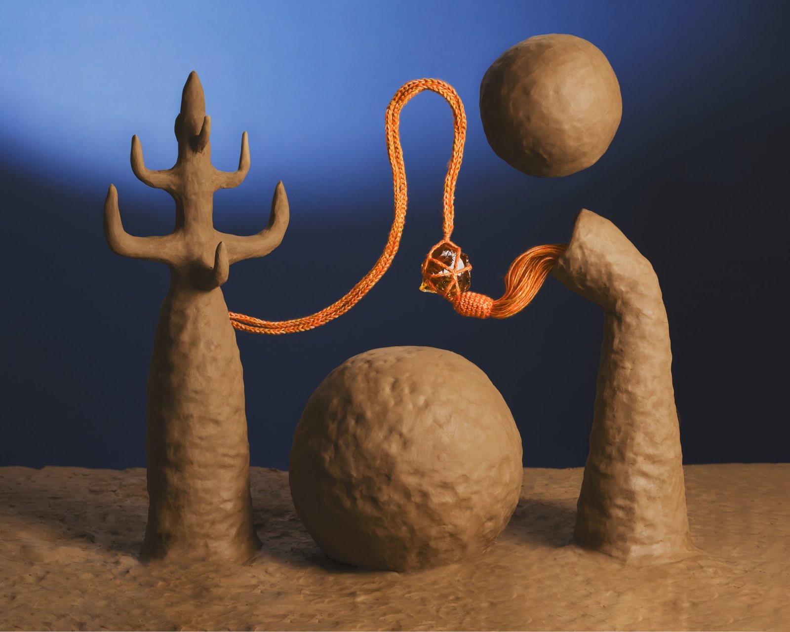 COLLAR LAPILUS - NARANJA - Imagen 2